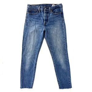 Levi's Jeans Womens 28 White Oak Cone Denim Wedgie Fit Ankle Button Fly